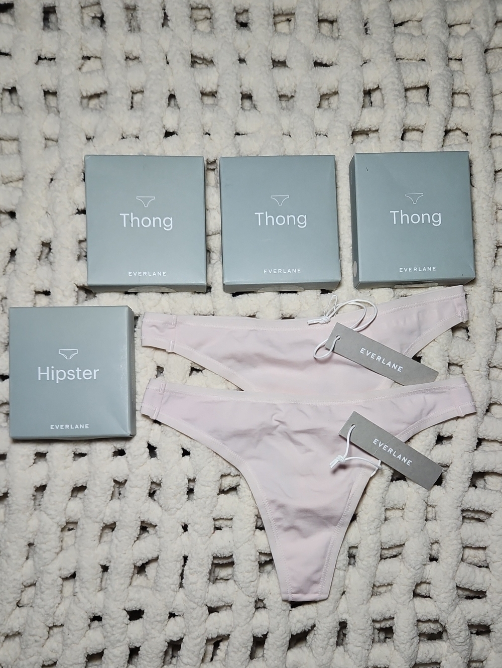Everlane Women's Underwear Lot - Thongs & Hipster New XXS